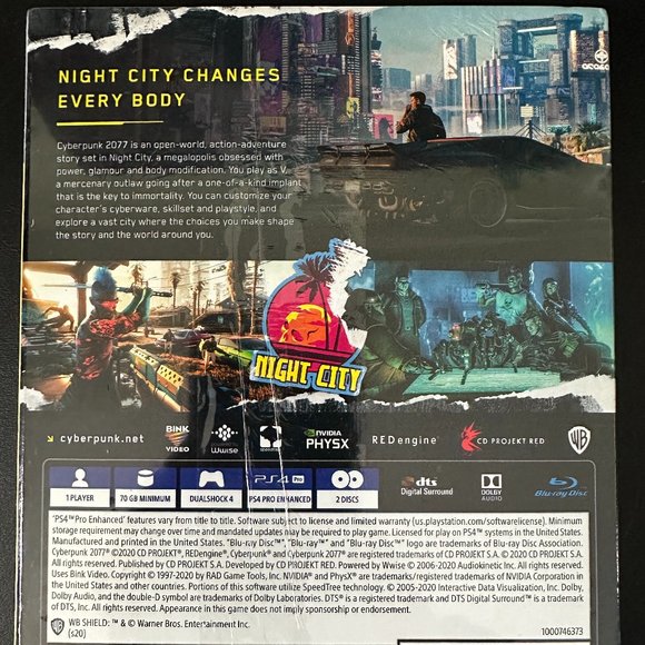 Cyberpunk 2077 for PS4 Brand new, sealed - Picture 2 of 2